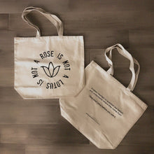 Load image into Gallery viewer, The Rose &amp; The Lotus Tote
