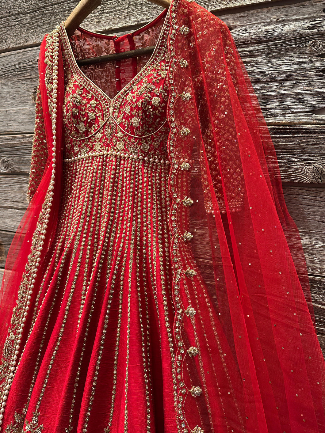 The Sindoori Bridal Anarkhali Set